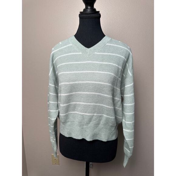 Brunello Cucinelli Sweaters - Brunello Cucinelli Green and white sweater sz XS
